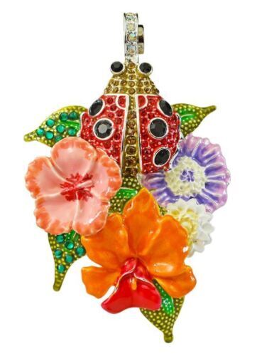 Kirks Folly Lucky Ladybug Thistle Magnetic Enhancer with ST Crystal Charm