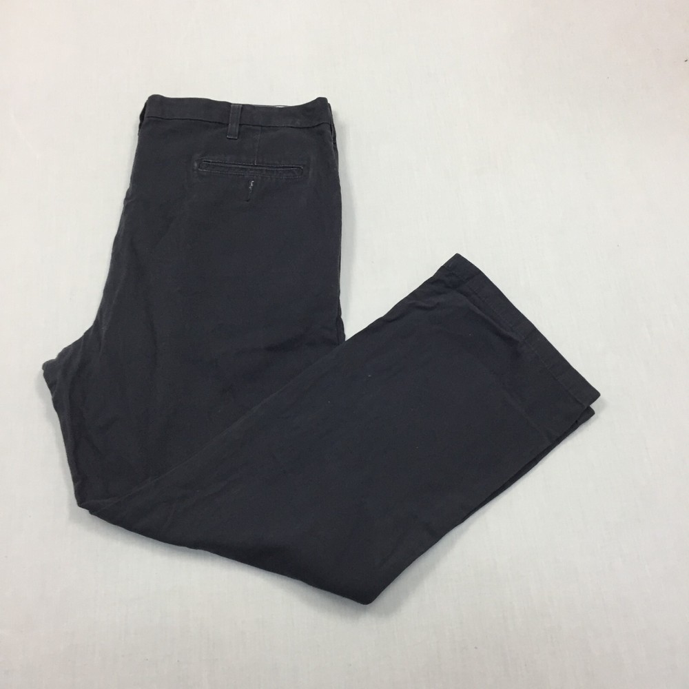 Dockers Chino Trousers Cotton Pants Straight Fit Mens Size 42W 30L Grey