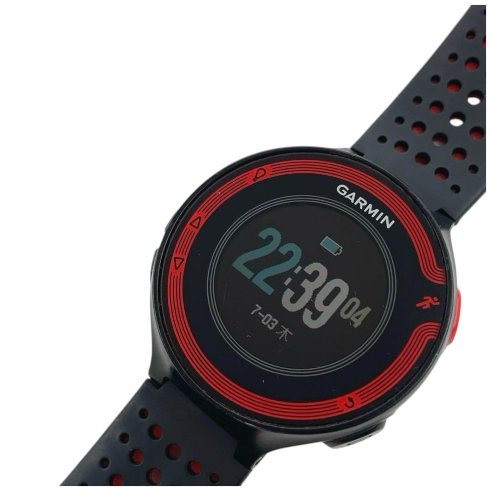 Garmin Forerunner 220J Red GPS Watch As-Is with Charging Cable
