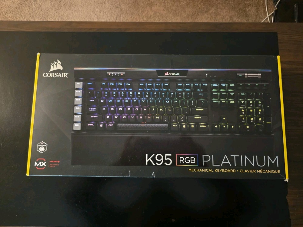Corsair K95 RGB Platinum Mechanical Gaming Keyboard with 6 Macro Keys
