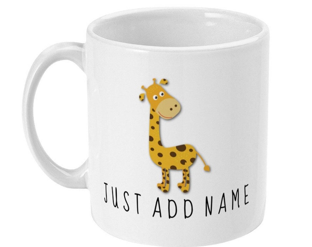 Giraffe Gift Personalised Giraffe Mug Giraffe I Love Giraffes Cute Giraffe