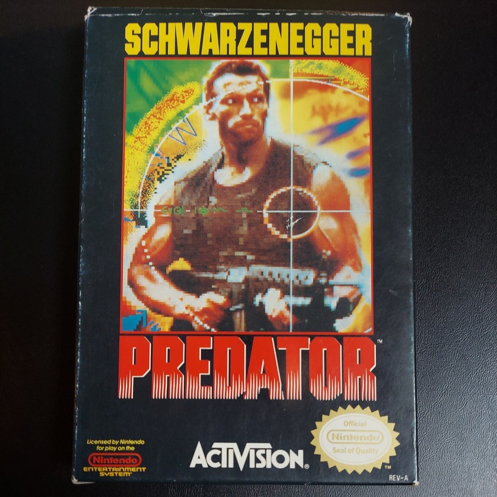 Predator Nintendo (NES) Video Game With Original Box CIB Retro Rare Activision