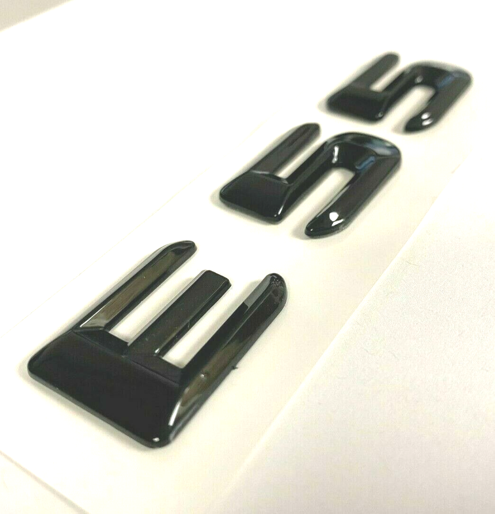 BLACK E55 FOR MERCEDES REAR TRUNK EMBLEM BADGE NAMEPLATE DECAL LETTER NUMBERS