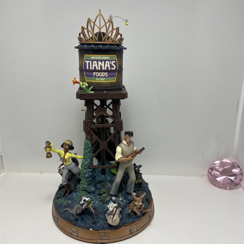 TIANA'S BAYOU ADVENTURE LIGHT-UP WATER TOWER FIGURE  NEW