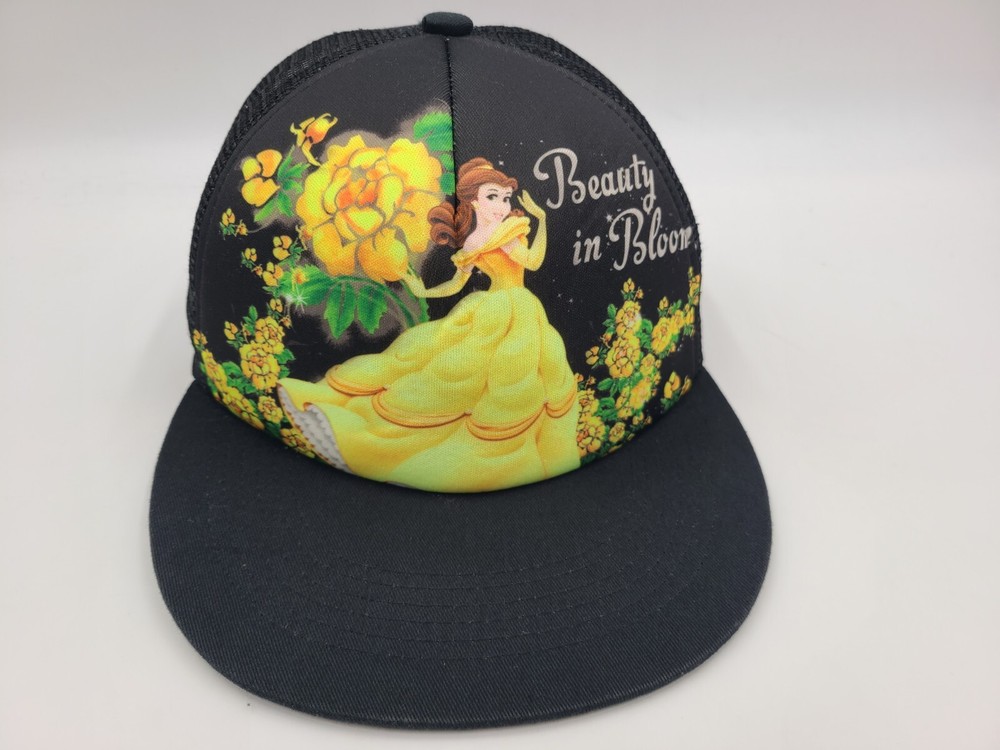Beauty & The Beast Belle Beauty in Bloom Disney Mesh Trucker Snapback Hat Cap