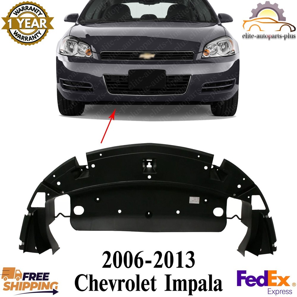 Front Bumper Lower Valance Air Deflector Textured For 2006-2013 Chevrolet Impala