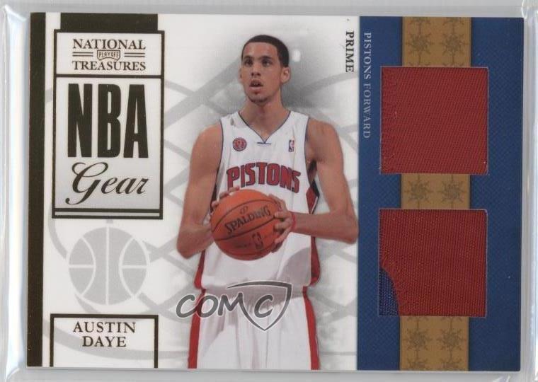 2009 Playoff National Treasures NBA Gear Combos Prime /49 Austin Daye Rookie RC-image