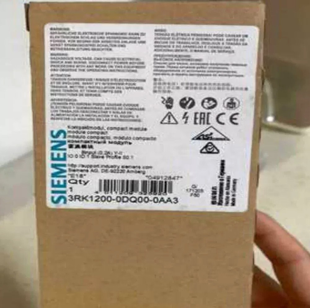 NEW 3RK1200-0DQ00-0AA3 COMPACT MODULE, 8I IP67 8 X 1 INPUT, 200MA MAX #A6-4