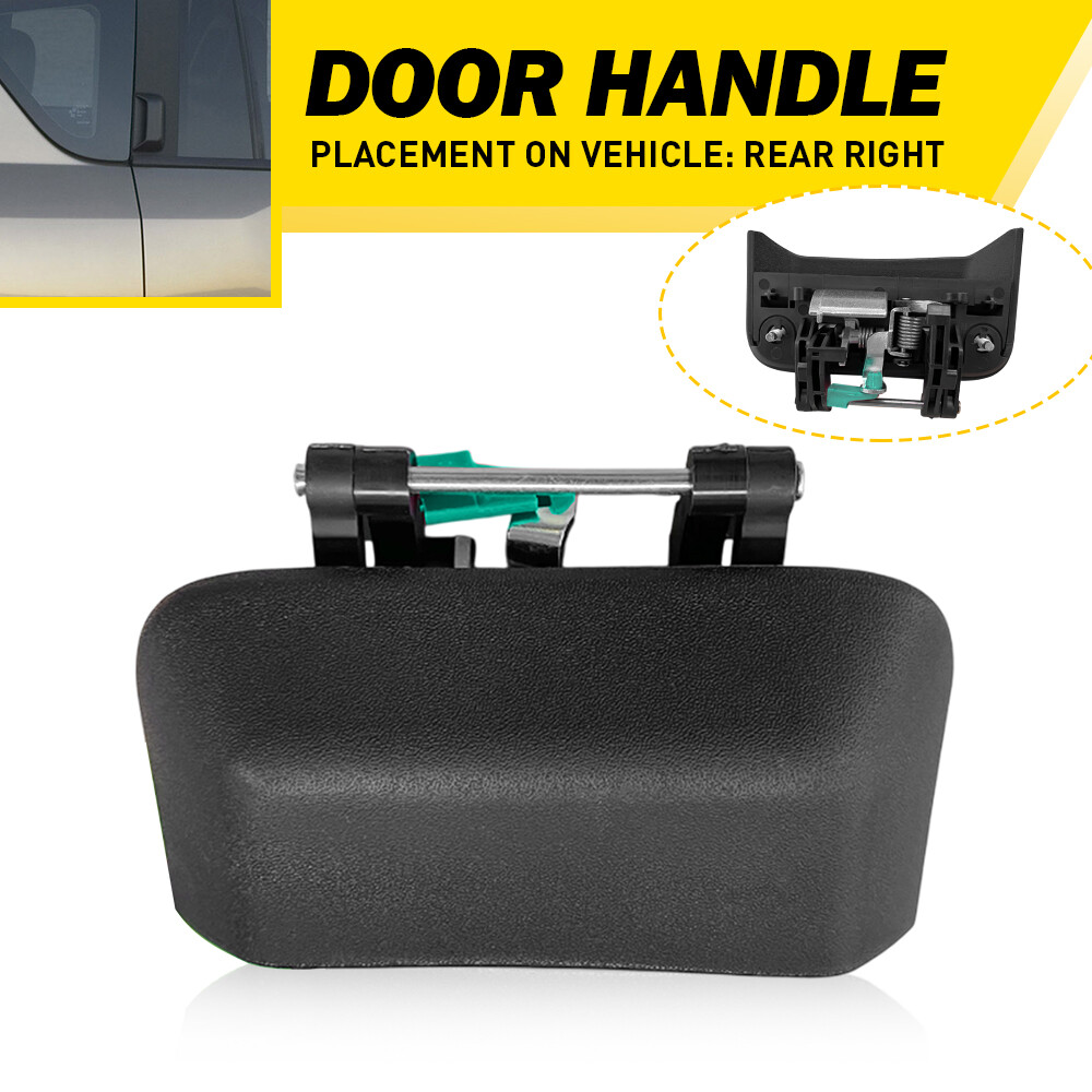 Right Side Rear Door Exterior Handle Black For 2007-2016 Jeep Compass 05115826AF