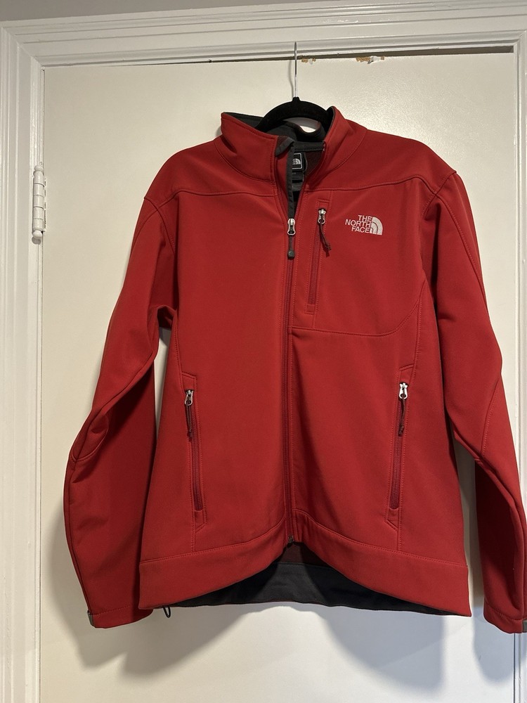The North Face Men's Apex Bionic Softshell Jacket - Medium, Deep Red, Full Zip