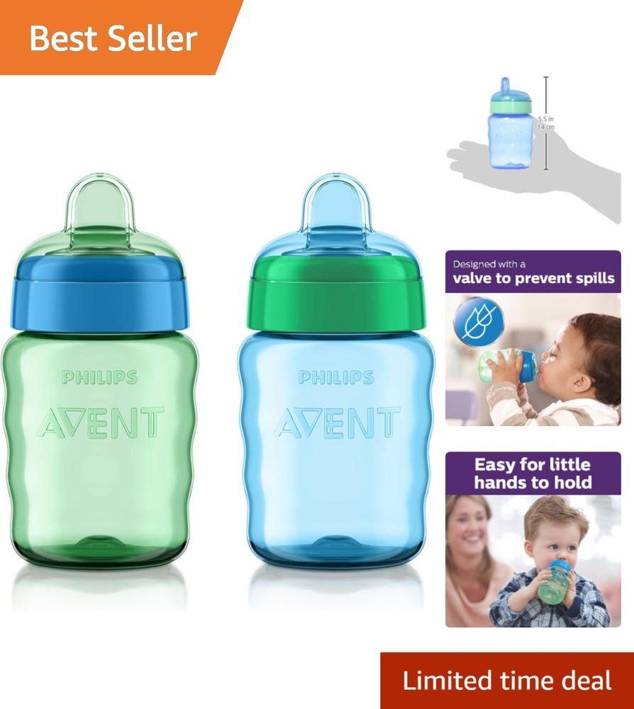 Soft Spout Easy Sippy Cup 9oz, 2pk – Ideal Spill-Proof Solution for Toddlers