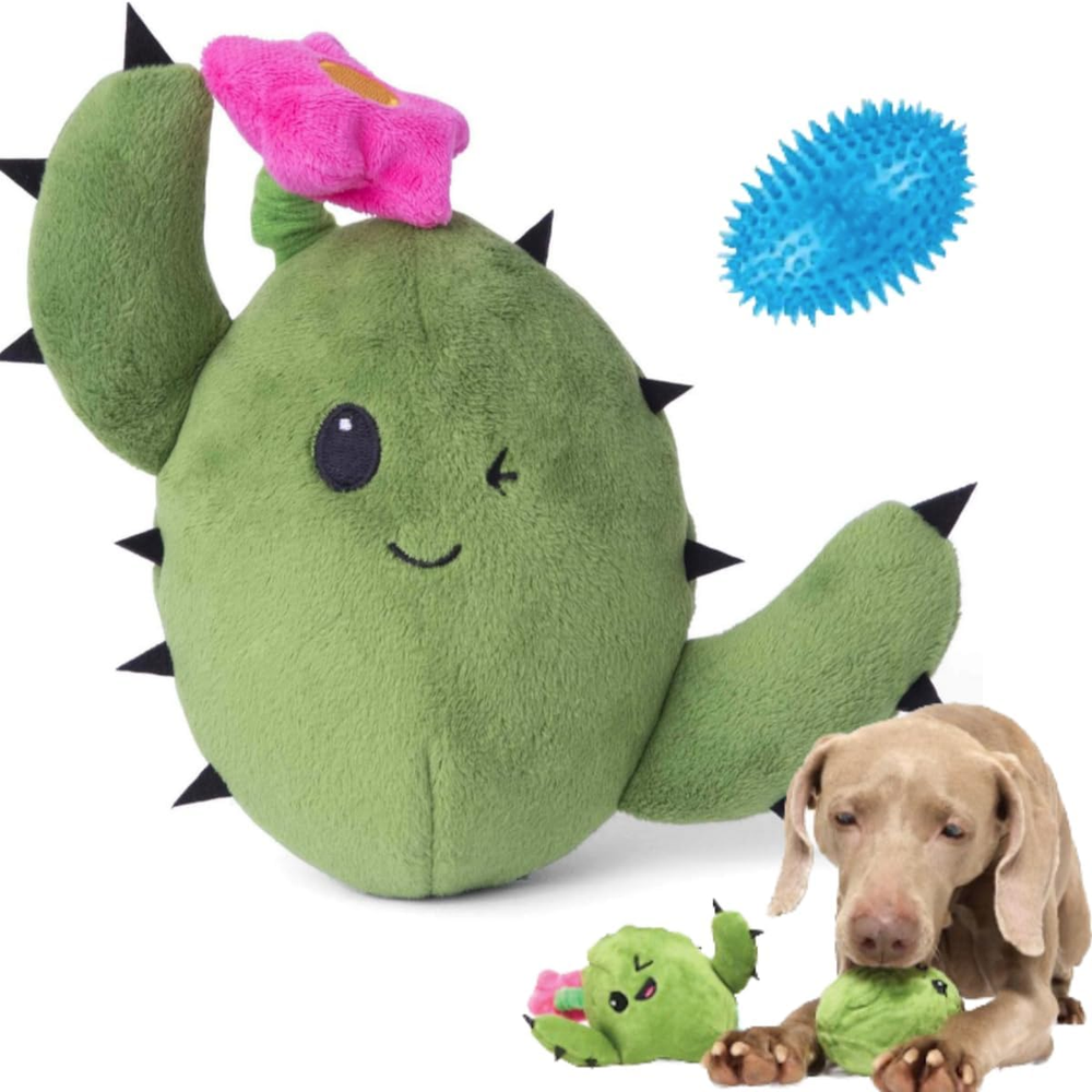 2 in 1 Interactive Plush Dog Toy - Rip and Reveal Toy for Dogs and Puppies - Sti