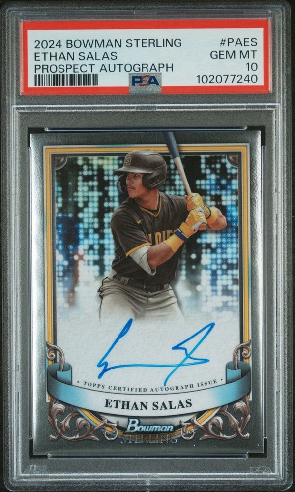 2024 Bowman Sterling Ethan Salas On Card Auto PSA Gem Mint 10