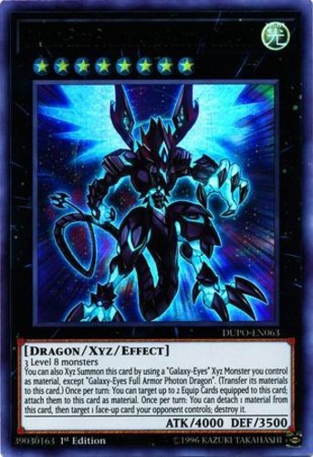 Galaxy Eyes Full Armor Photon Dragon DUPO Ultra Rare 1st Edition