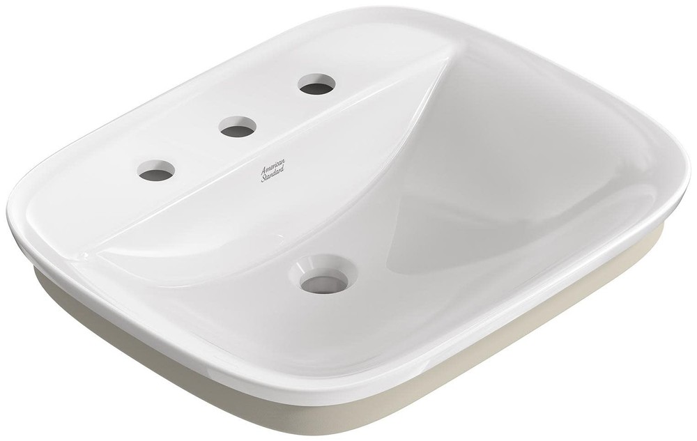 American Standard Aspirations 22-Inch White Rectangular Vitreous China Sink