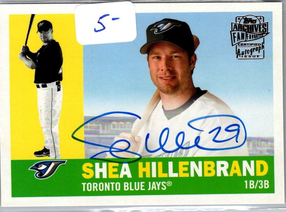 2021 Topps Archives Fan Favorites Shea Hillenbrand Auto Autograph Card #FFA-SH