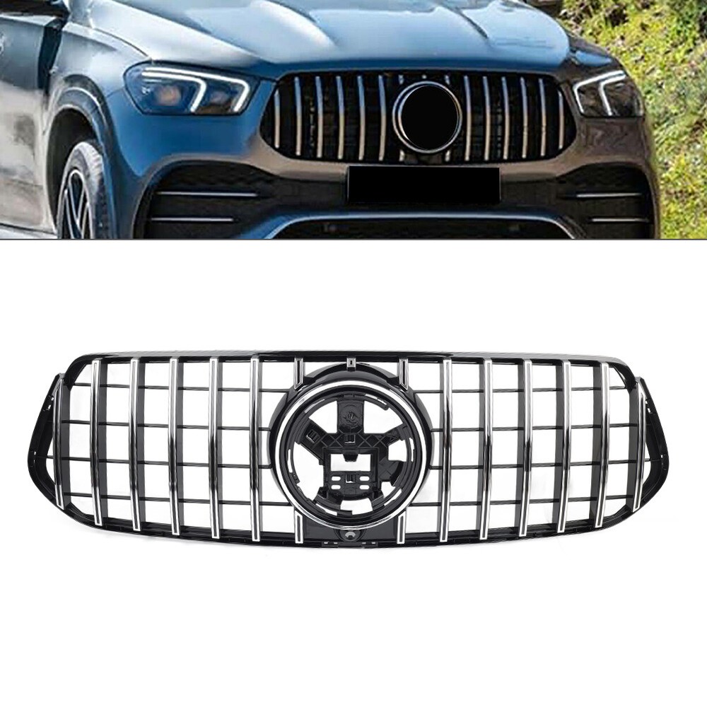 Car GTR Style Front Bumper Grille For Benz GLE Class W167 Dexule Version 20-23
