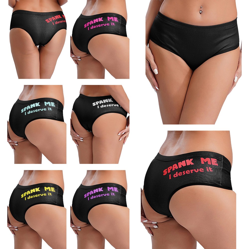 Women Thongs Soft G-String Solid Color Underwear Fit Briefs Night Club Bikini