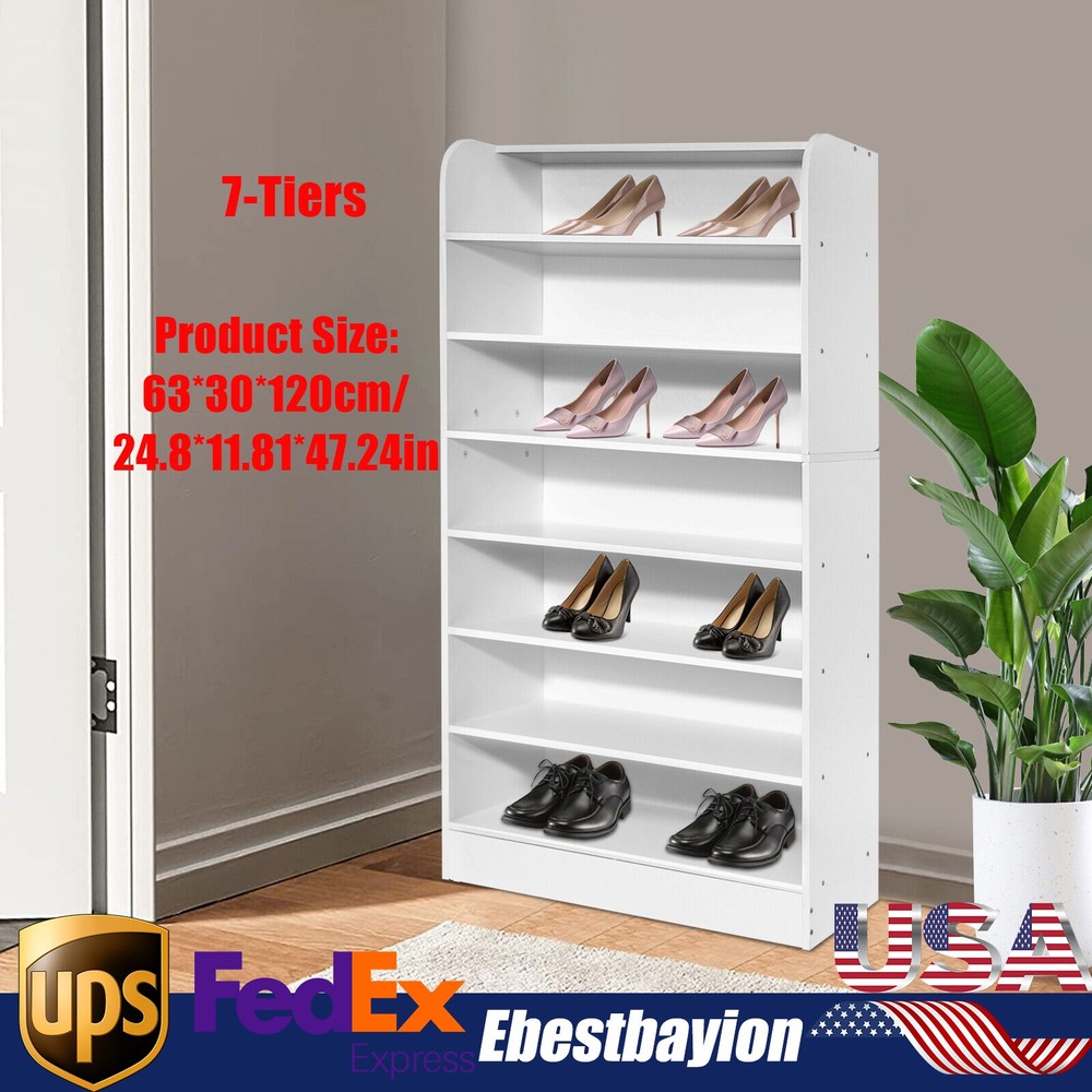 Space-Saving Multi-Tier Shoe Rack Organizer Cabinet for Storage