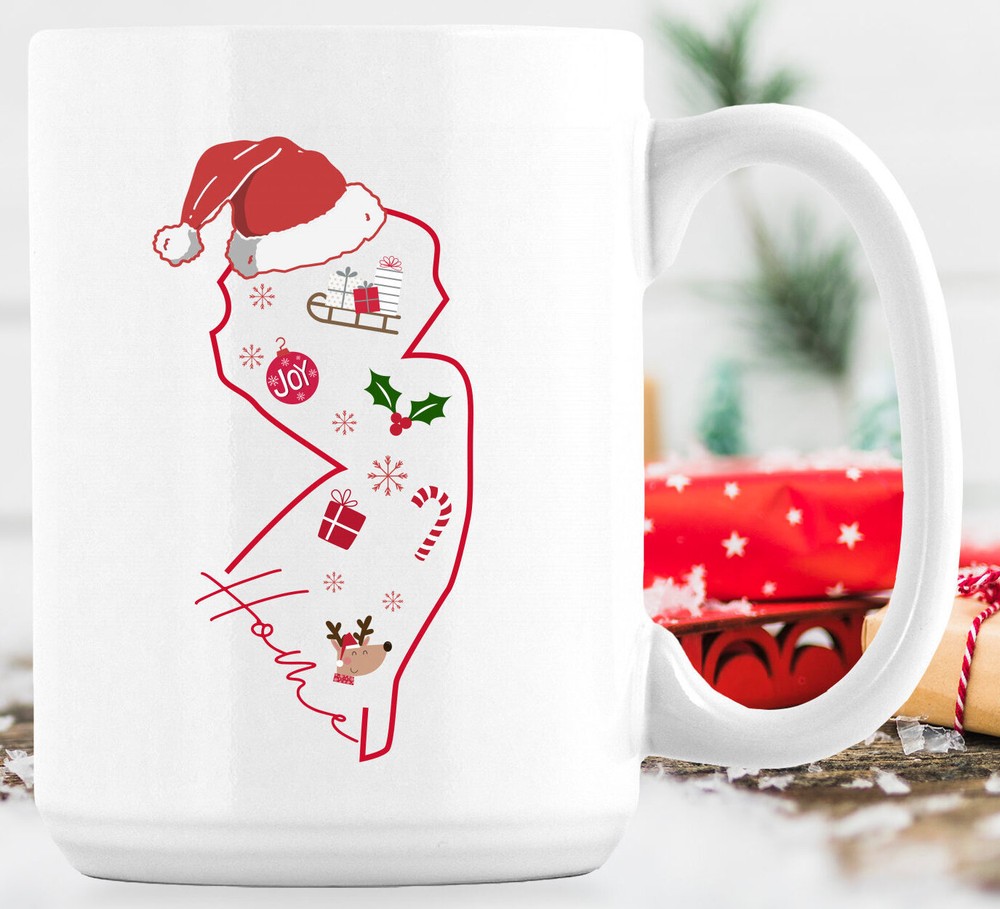 New Jersey Christmas New Jersey Christmas Mug New Jersey Xmas Gift New Jersey