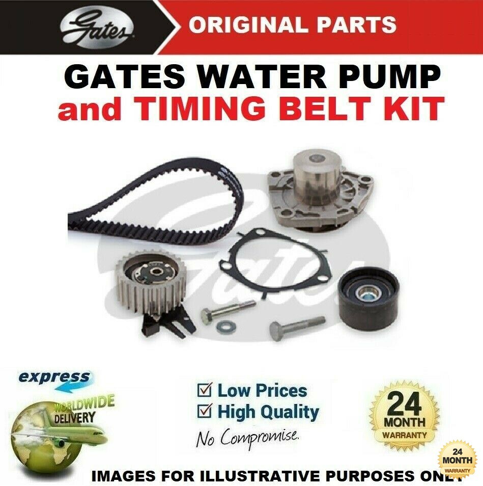 GATES WATER PUMP & TIMING BELT KIT for FIAT FREEMONT 2.0 JTD 2011->