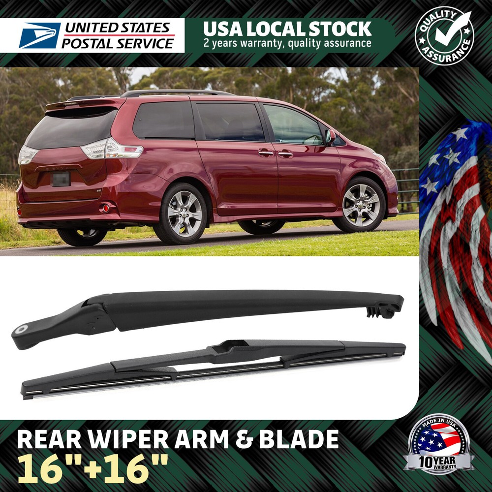 OEM Quality Bracketless Windshield Wiper Blades &Arm For Toyota SIENNA 2011-2021