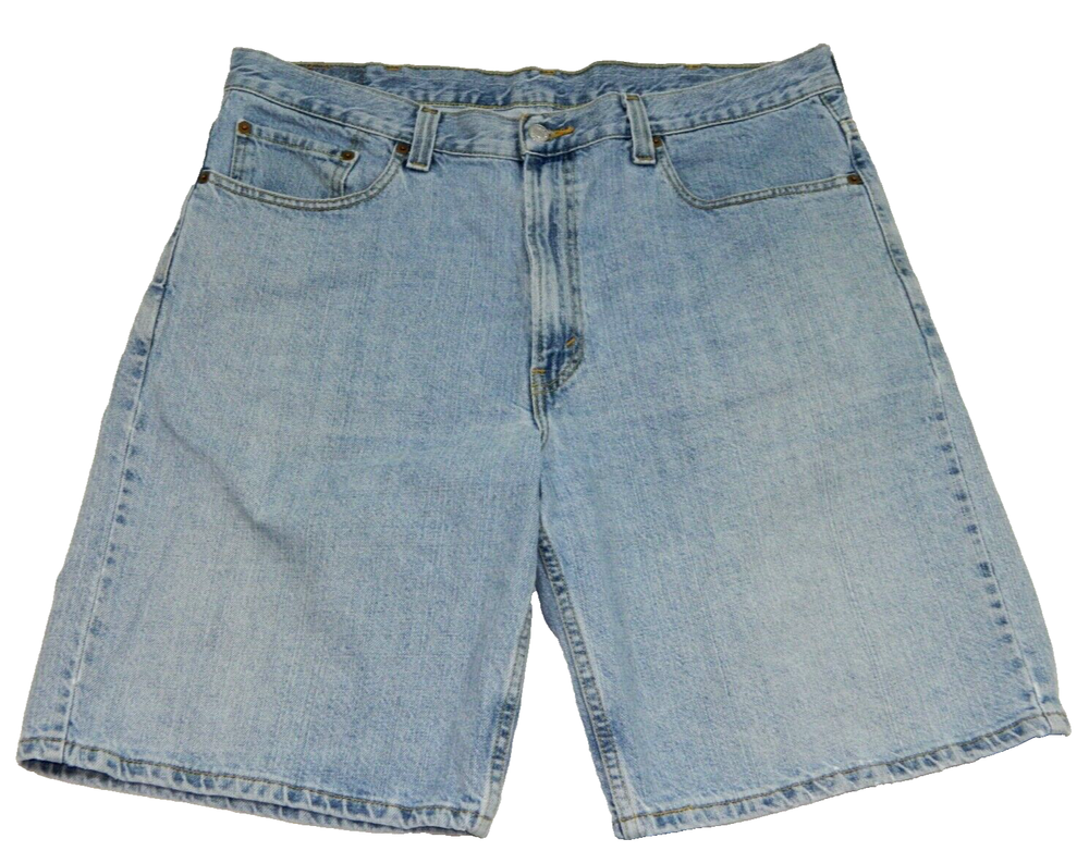 Men's Levi's Shorts 550 Relaxed Fit Premium Denim Blue Tag 38 measured Size 37