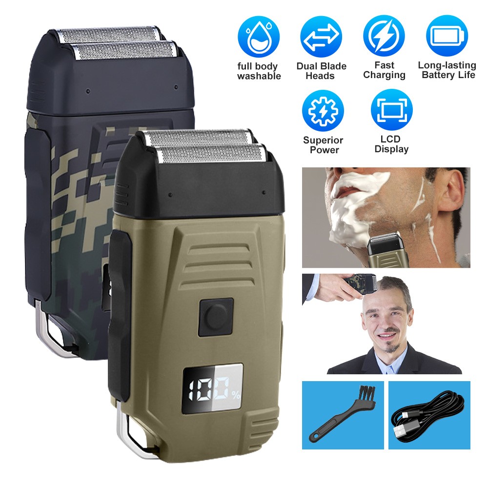 Electric Shaver Trimmer Razor Men's USB Rechargeable Hair Beard Shaving Machine