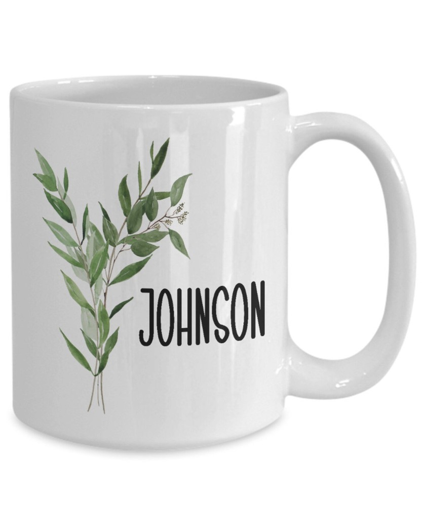 Custom Mugs For Him Leaves Coffee Mug Floral Tea Mug Mom Christmas Dad Birthday