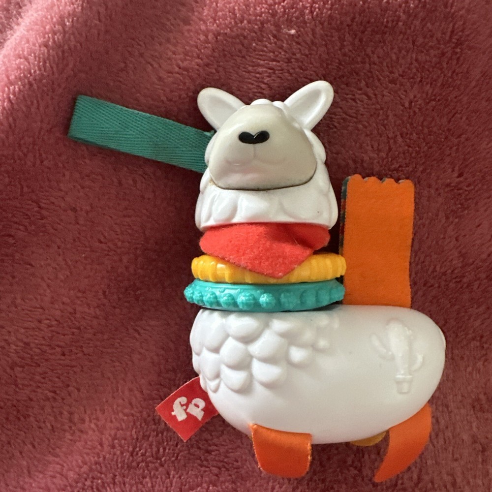 Fisher Price Mattel Click Clack Llama Baby Rattle Sensory Toy for Infant Development 2018