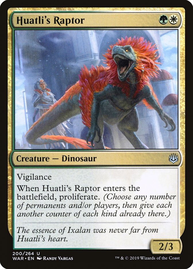 Huatli's Raptor [War of the Spark] Magic MTG