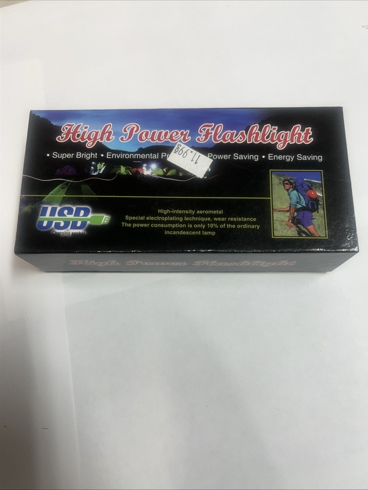 led flashlight rechargeable with usb Port