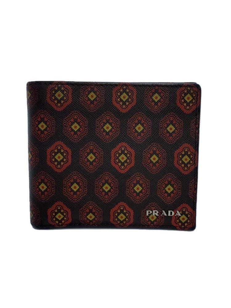 Prada Bifold Wallet for Women in Vibrant Multicolor Allover Pattern