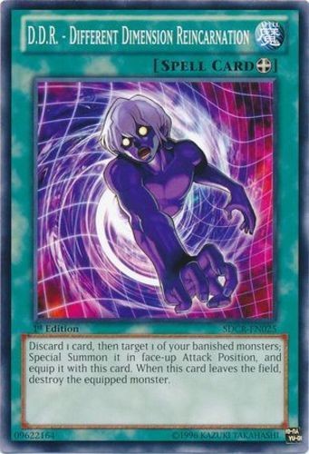 DDR Different Dimension Reincarnation SDCR-EN025 Common 1st Edition Yugioh Card