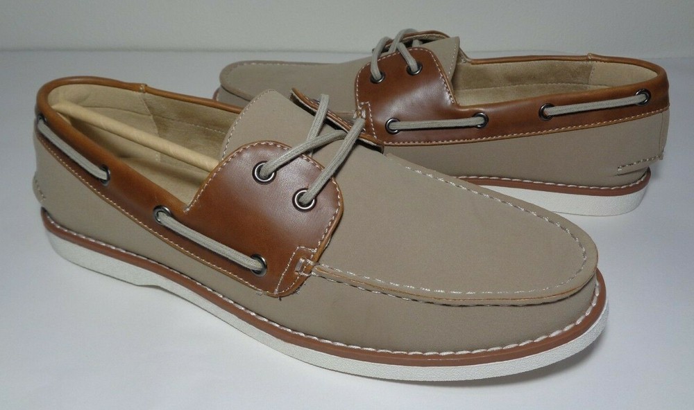 Kenneth Cole Unlisted Size 10 M Santon Sand Mens Boat Shoes
