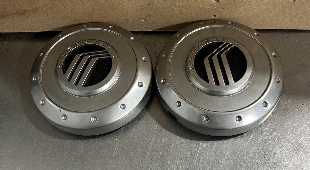 Mercury Mountaineer Chrome Wheel Center Cap Pair 02-05 1L24-1A096-DG