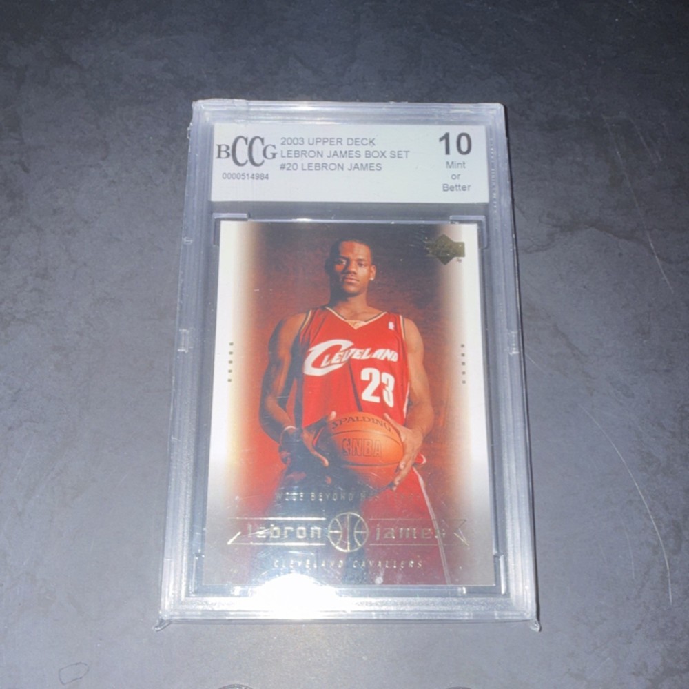 2003 Upper Deck LeBron James Box Set #20 BCCG 10 Cleveland Cavaliers