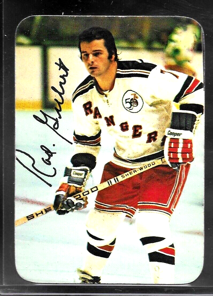 1976-77 Topps Glossy Insert Rod Gilbert Hockey Card #18