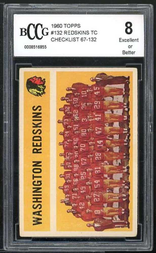 1960 Topps Washington Commanders Football Card #132 Vintage NFL Collectible