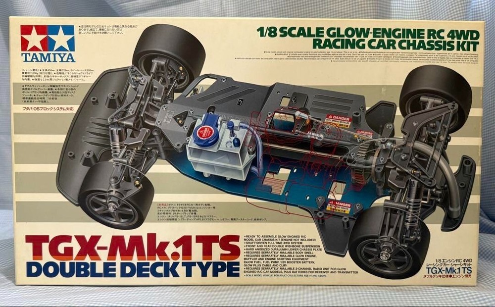 TAMIYA 1/8 TGX-MK.1 Double Deck Glow-Engine 4WD Racing Car Kit