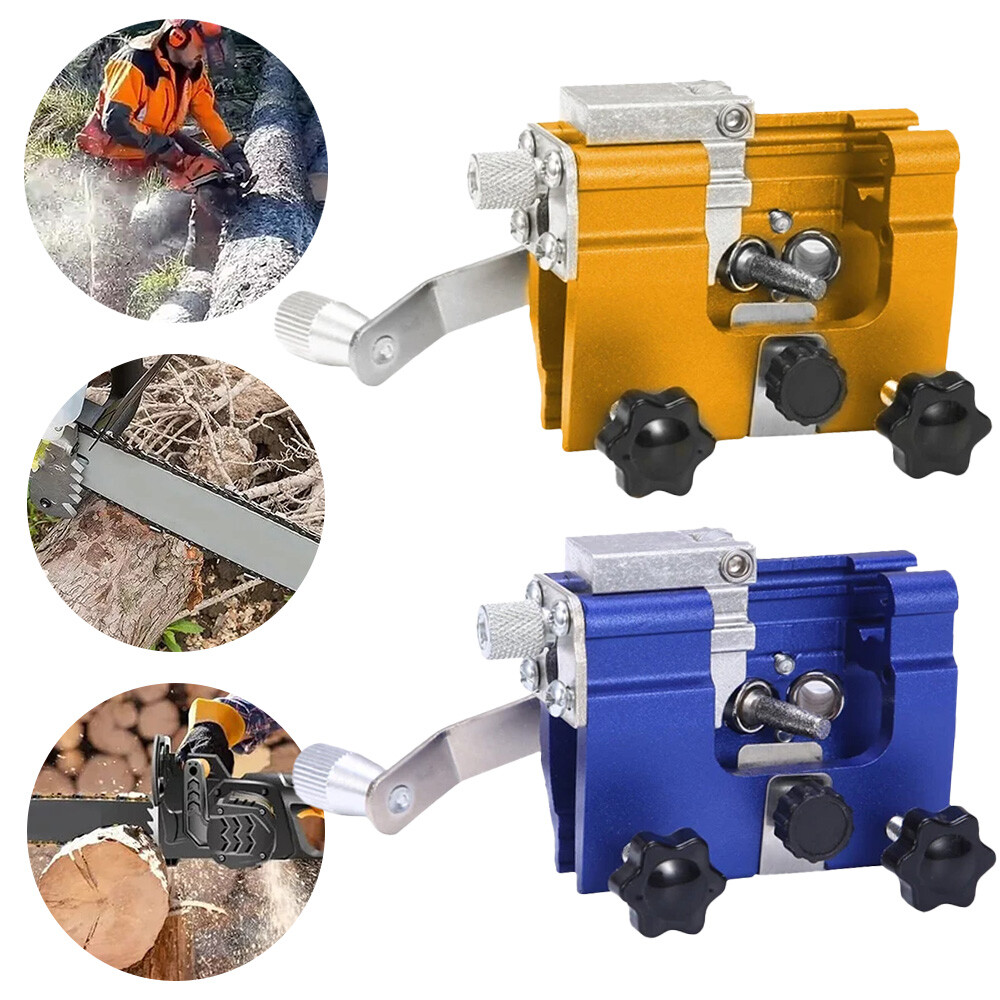 Portable Chainsaw Sharpener Hand Crank Tool Kit for Easy Chain Maintenance