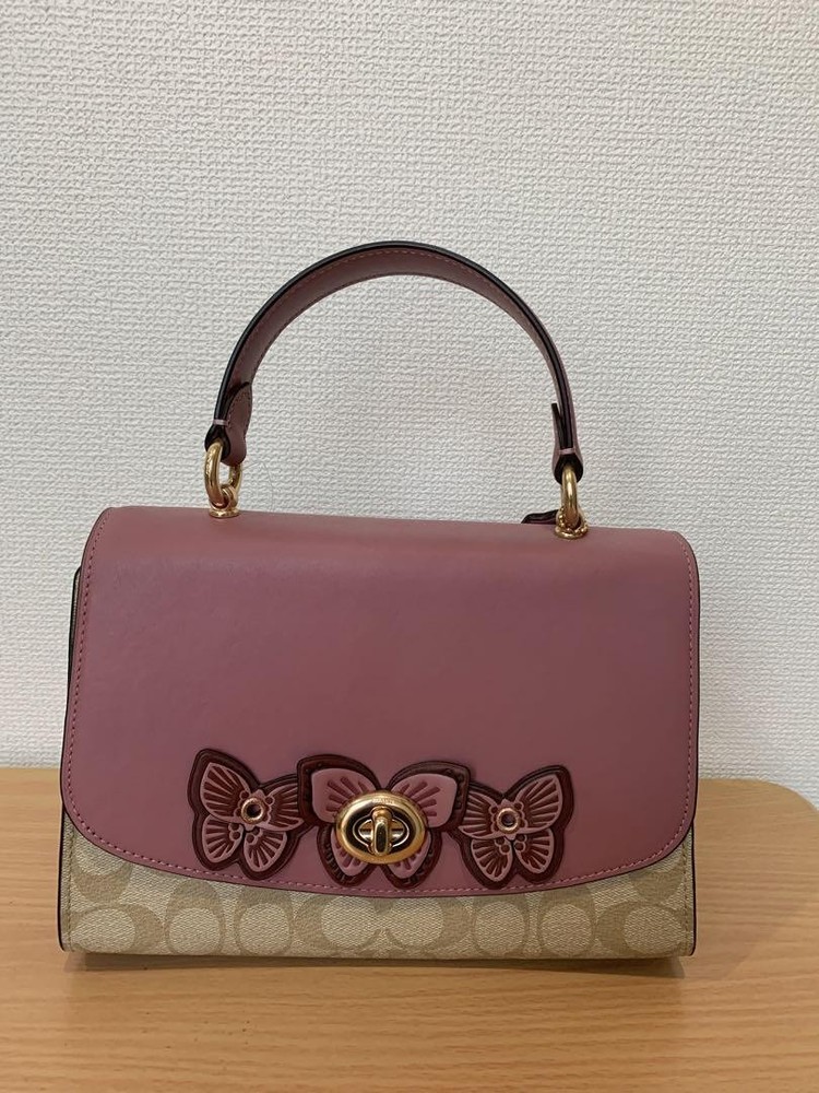 Coach F58211 Pink Leather Handbag with Original Tags  