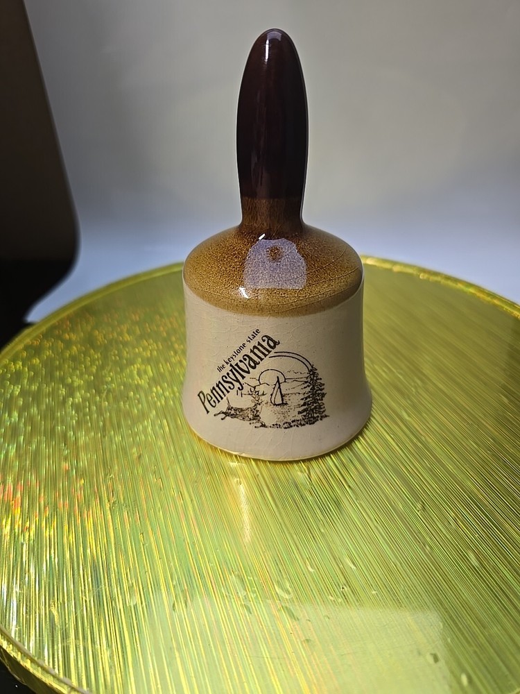 Lipco The Keystone State Pennsylvania USA Souvenir Vintage Ceramic Bell