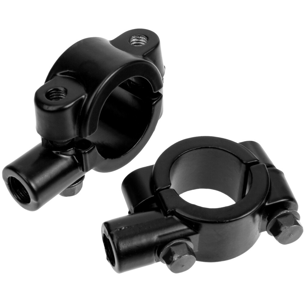 2 Pcs Motorcycle Signals Lights LED Indicators Mirror Bracket Mount Fitness