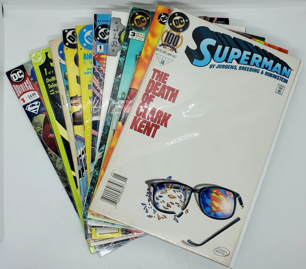 Vintage LOT of 10 Action Comics Superman (DC Comics, 1992) 1st Print! 🔥📚
