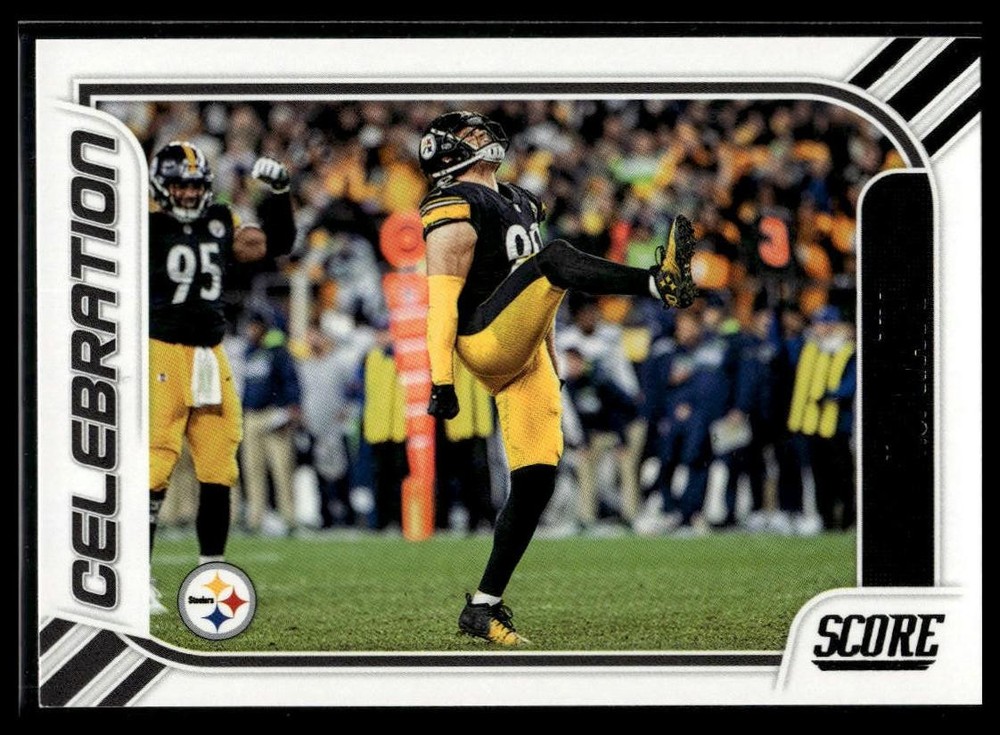 2023 Score Football #15 T.J. Watt Celebration Card