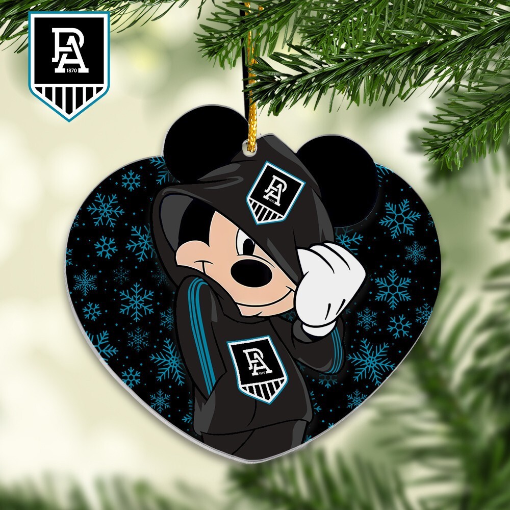 Port Team Adelaide Christmas Mouse Ornament Gifts For Fans