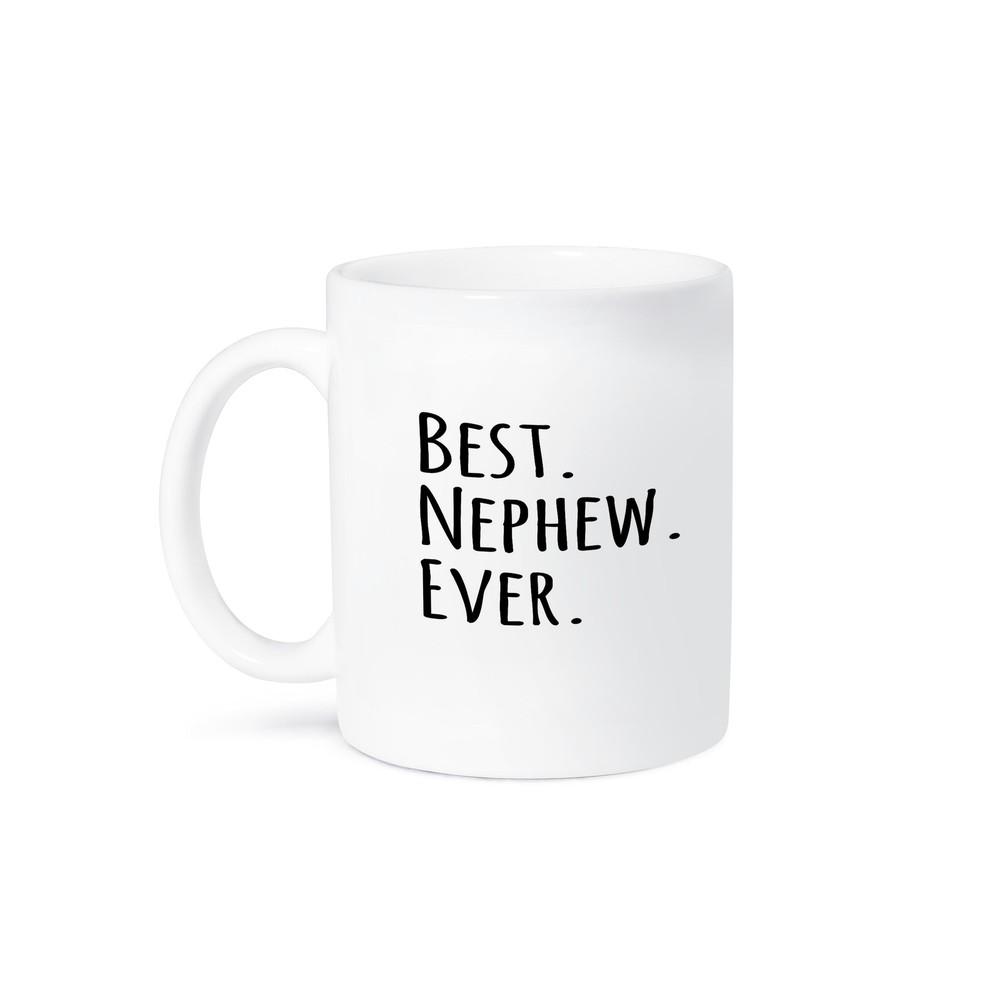 3dRose, Best Nephew Ever - Gifts for family and relatives - black text, Mug