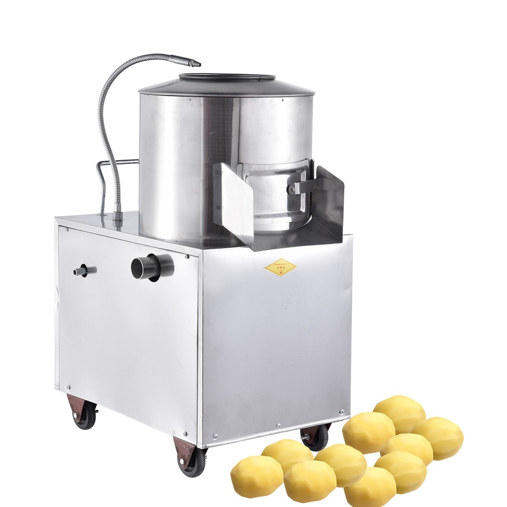 1500W Electric Potato Peeler Commercial Potato Peeler 220kg /Hour Potato Washer