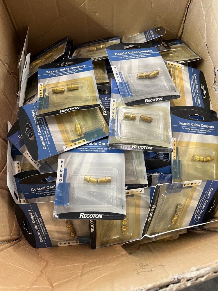 Recoton Video Coaxial Cable Couplers NOS Lot of 102